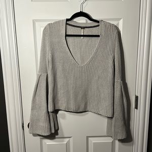 FREE PEOPLE BELL SLEEVE SWEATER